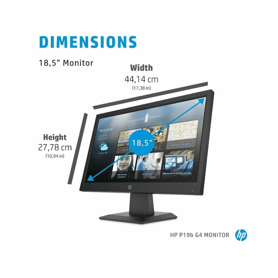 HP P19b G4 46.9 cm (18.5) HD Monitor