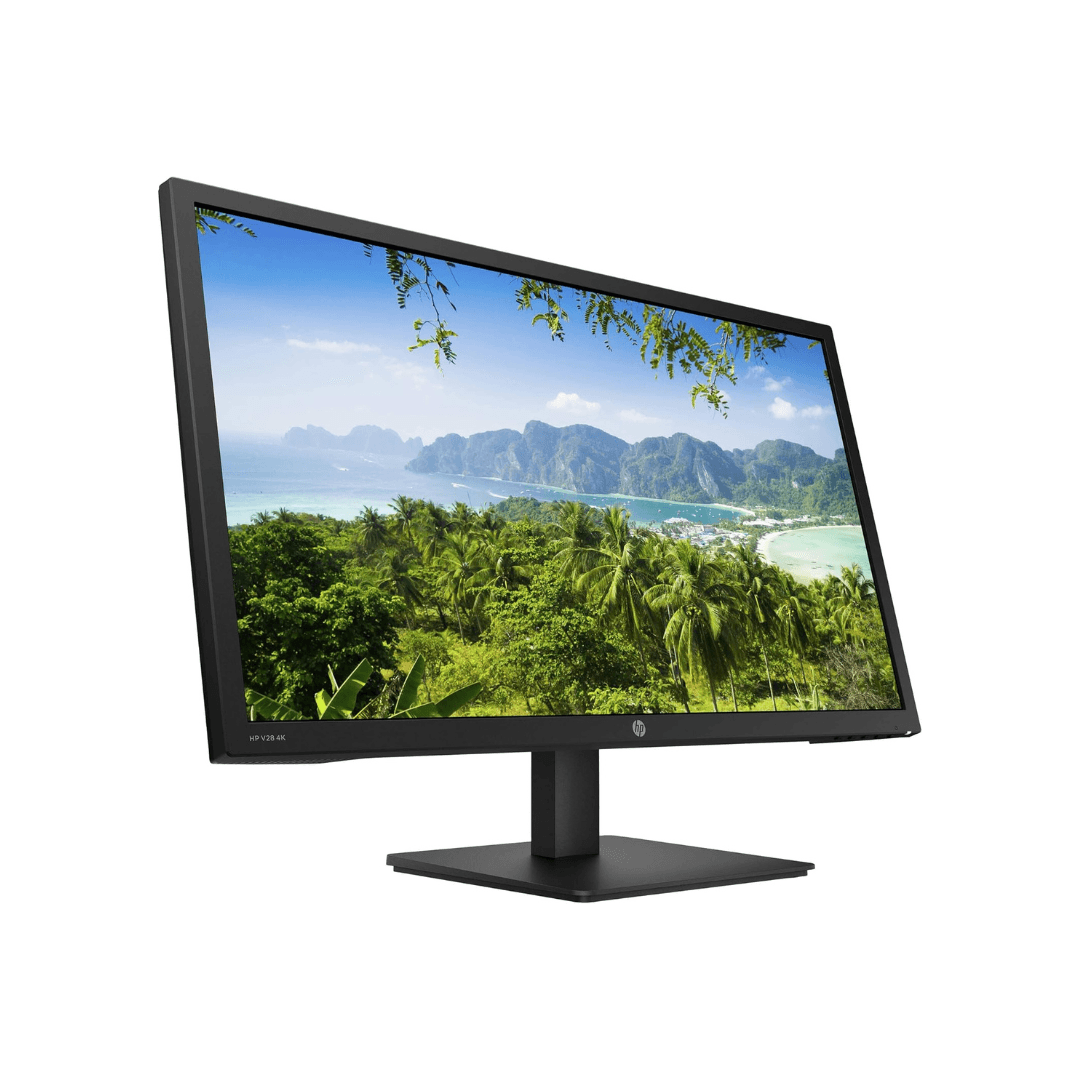 HP V28 4K Monitor - Computer Monitor with 28-inch Diagonal Display, 3840 x 2160 at 60 Hz, and 1ms Response Time