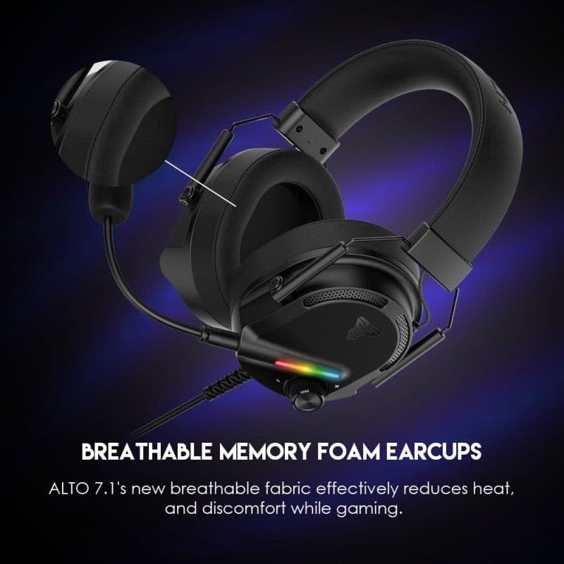 FANTECH ALTO 7.1 HG26 7.1 Virtual surround sound Gaming Headphone | Easy volume control | Extra comfort ear-cushion | Easy Detachable microphone |