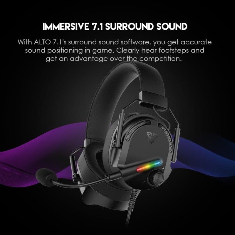 FANTECH ALTO 7.1 HG26 7.1 Virtual surround sound Gaming Headphone | Easy volume control | Extra comfort ear-cushion | Easy Detachable microphone |