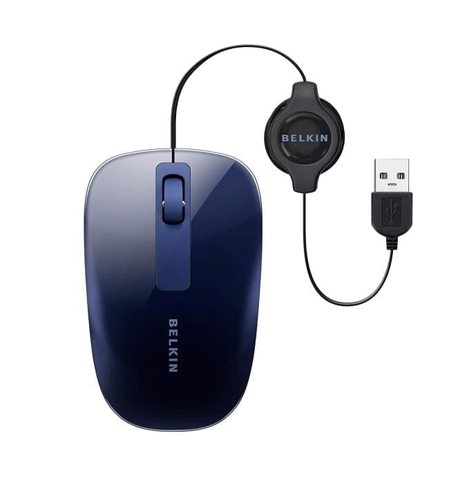 BELKIN Retractable Comfort Mouse(Wired Mouse)