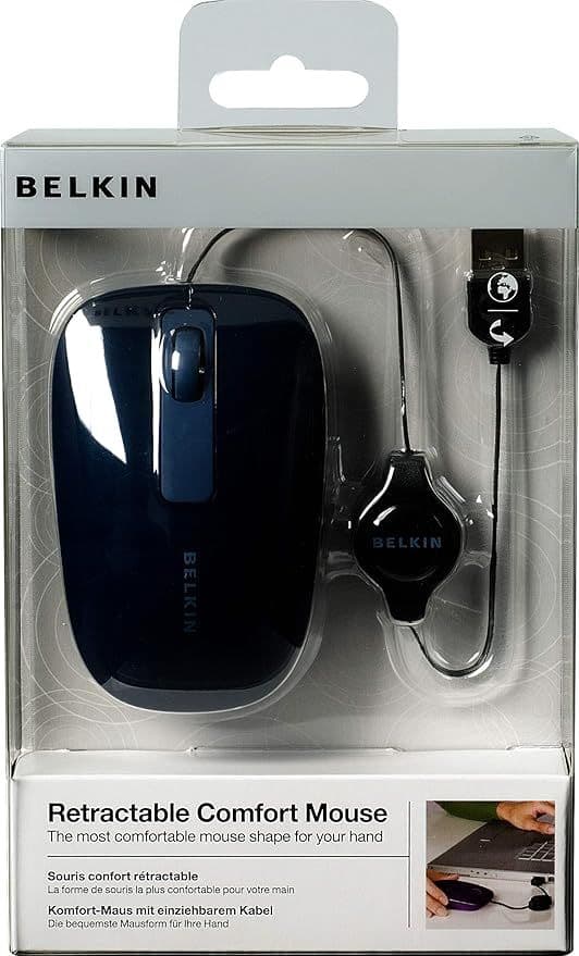 BELKIN Retractable Comfort Mouse(Wired Mouse)