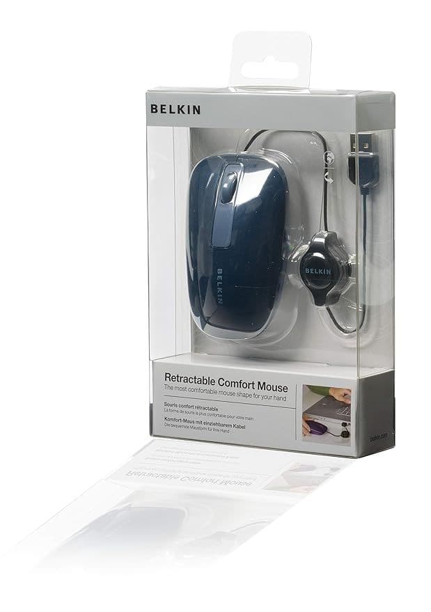 BELKIN Retractable Comfort Mouse(Wired Mouse)