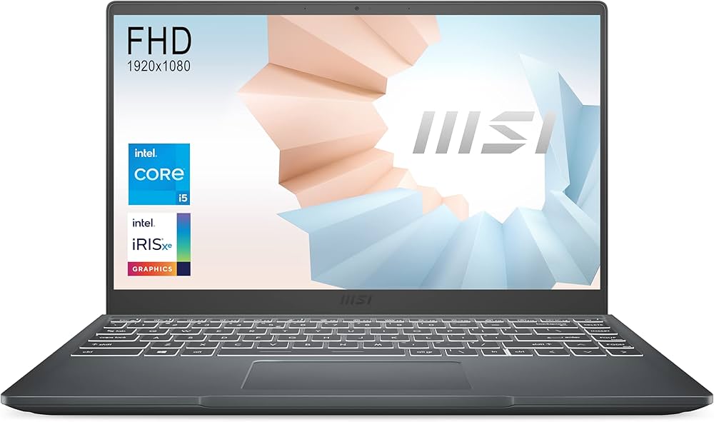 MSI Modern 14 B5M (AMD Ryzen 5 5500U Processor | 8GB RAM | 512GB SSD | Integrated AMD Radeon Graphics | 14" Full HD Display) - Image 4