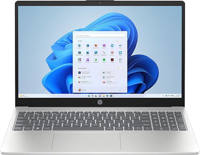HP 15 FD (Intel Core i3-1315U Processor | 4GB RAM | 256GB SSD | Integrated Intel UHD Graphics | 15.6" FHD Display | Silver)