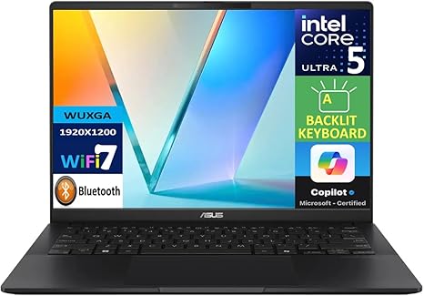 Asus Vivobook Q423S (Intel Core Ultra 5 226V Processor | 16GB RAM | 512GB SSD | Integrated Intel Graphics | 14.0" OLED WUXGA Display | 9K-Neutral Black)